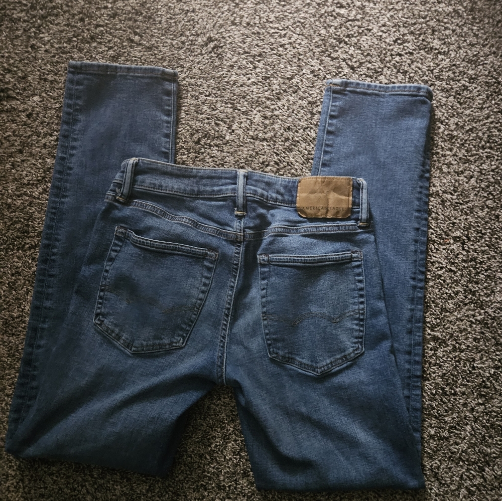 Mens jeans American eagle airflex + size 28 stretch 28/32 denim jeans
